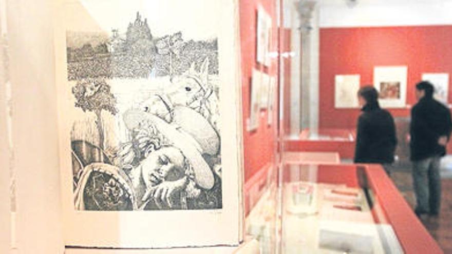Edición ilustrada de la famosa novela valenciana en una exposición en 2011 en San Miguel de los Reyes.