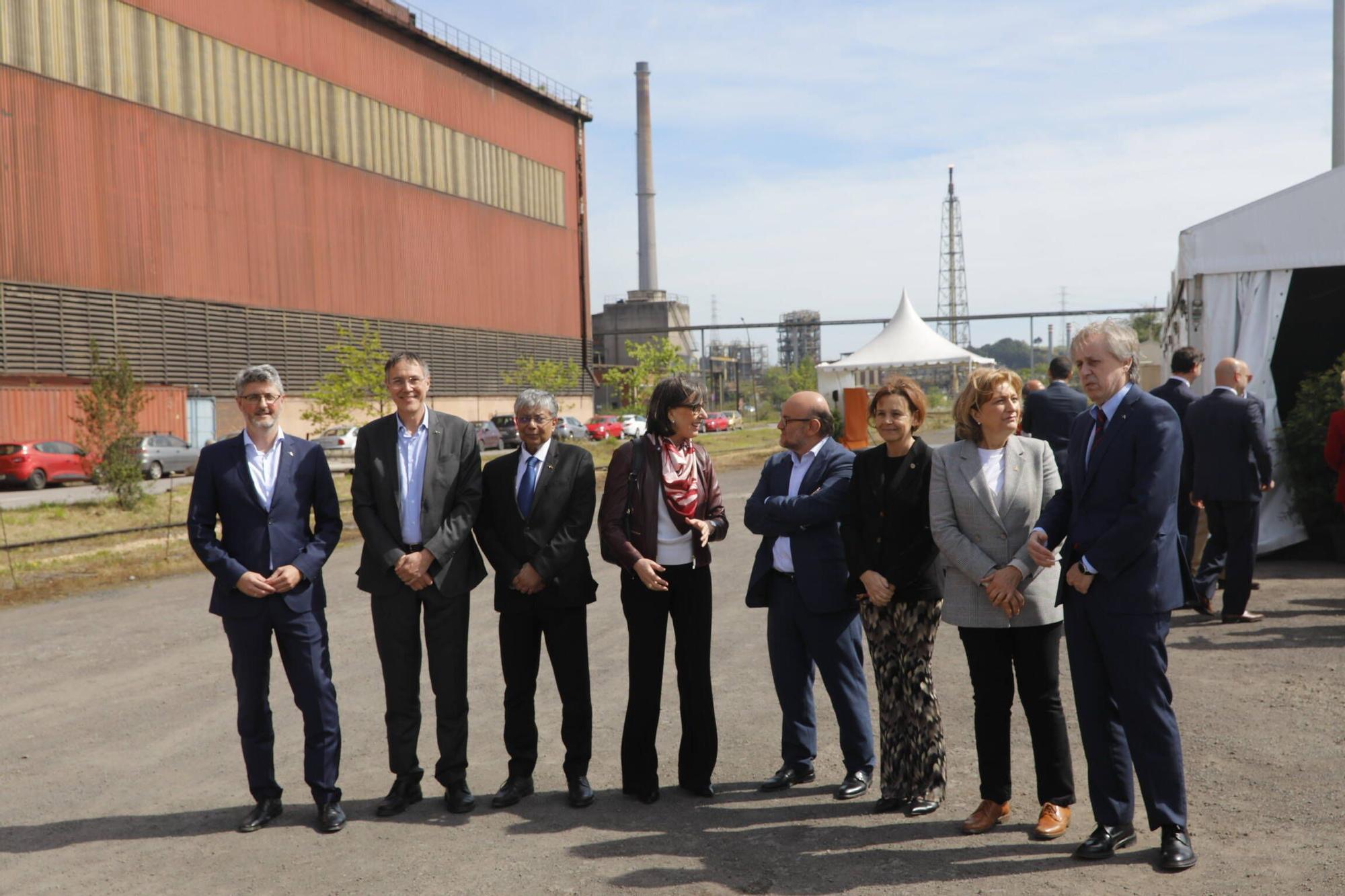 EN IMÁGENES: Así fue la inauguración de las obras para el horno eléctrico hídribido de Arcelor en Gijón