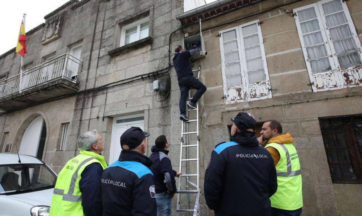 Detenida una vecina del casco viejo de Tui como presunta autora de la oleada de fuegos