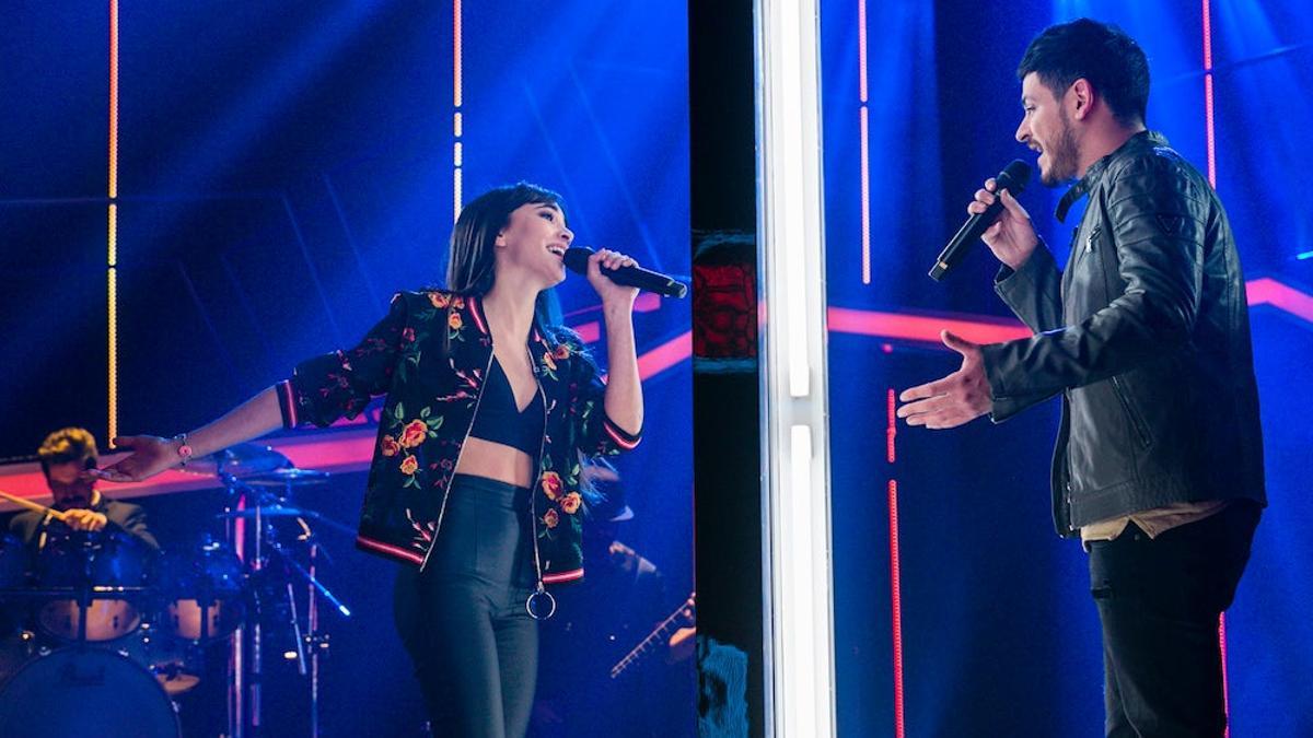 Aitana y Cepeda en la OT Fiesta