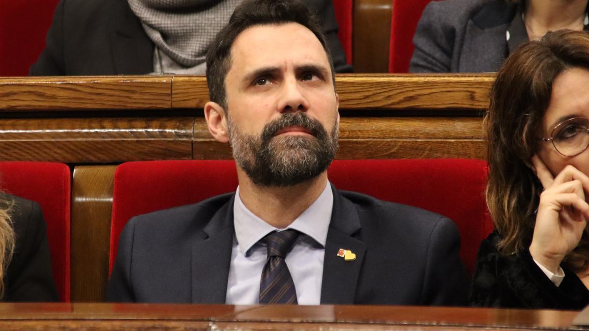 Roger Torrent, a la sessió de control del Govern