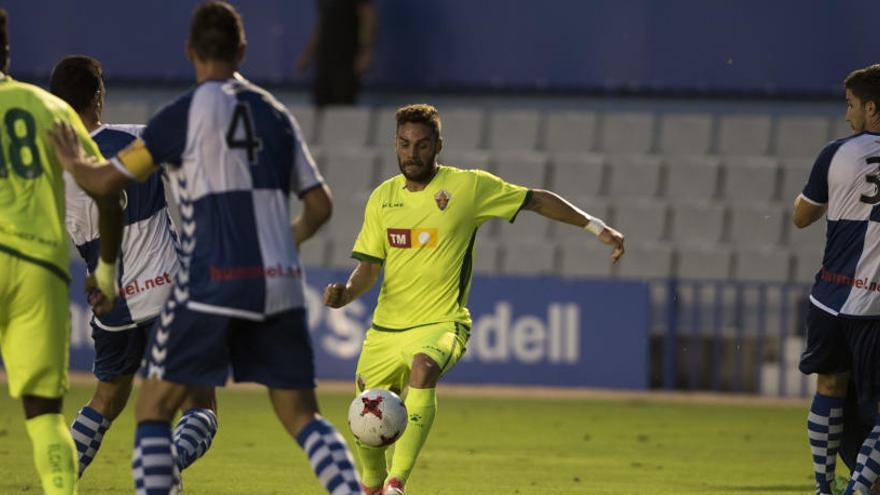 Imagen del partido de ayer disputado en Sabadell