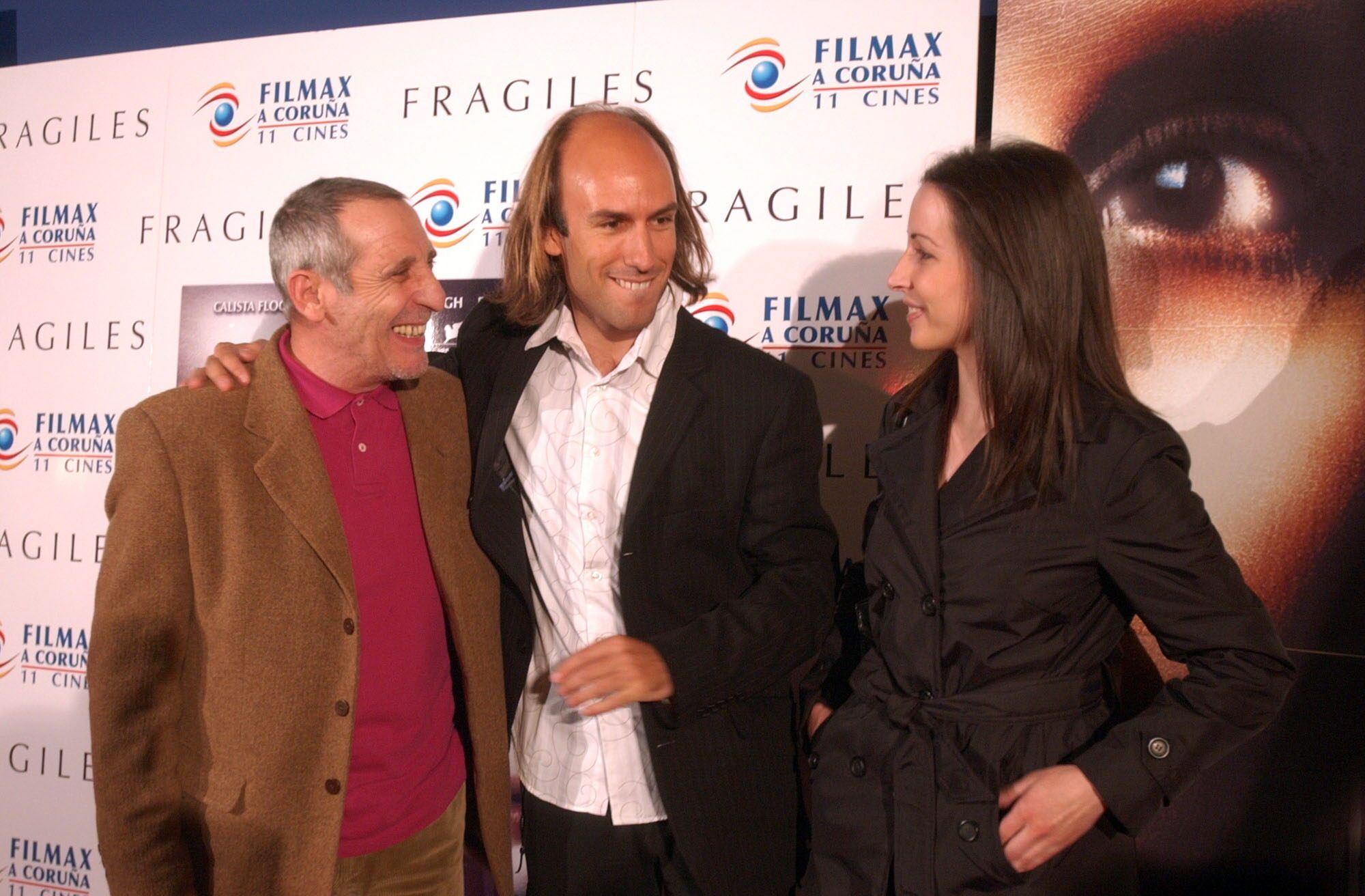 INAUGURACION OFICIAL DE LOS CINES FILMAX EN EL PUERTO CENTRO DE OCIO CON LA PRESENTACION DE LA PELICULA FRAGILES. EN LA FOTO DE IZQ. A DCHA. EL ACTOR, CELSO BUGALLO Y EL MUSICO, CARLOS NUÑEZ. 14/10/05CINES. ESTRENOS. PELICULAS. MUSICOS. ACTORES