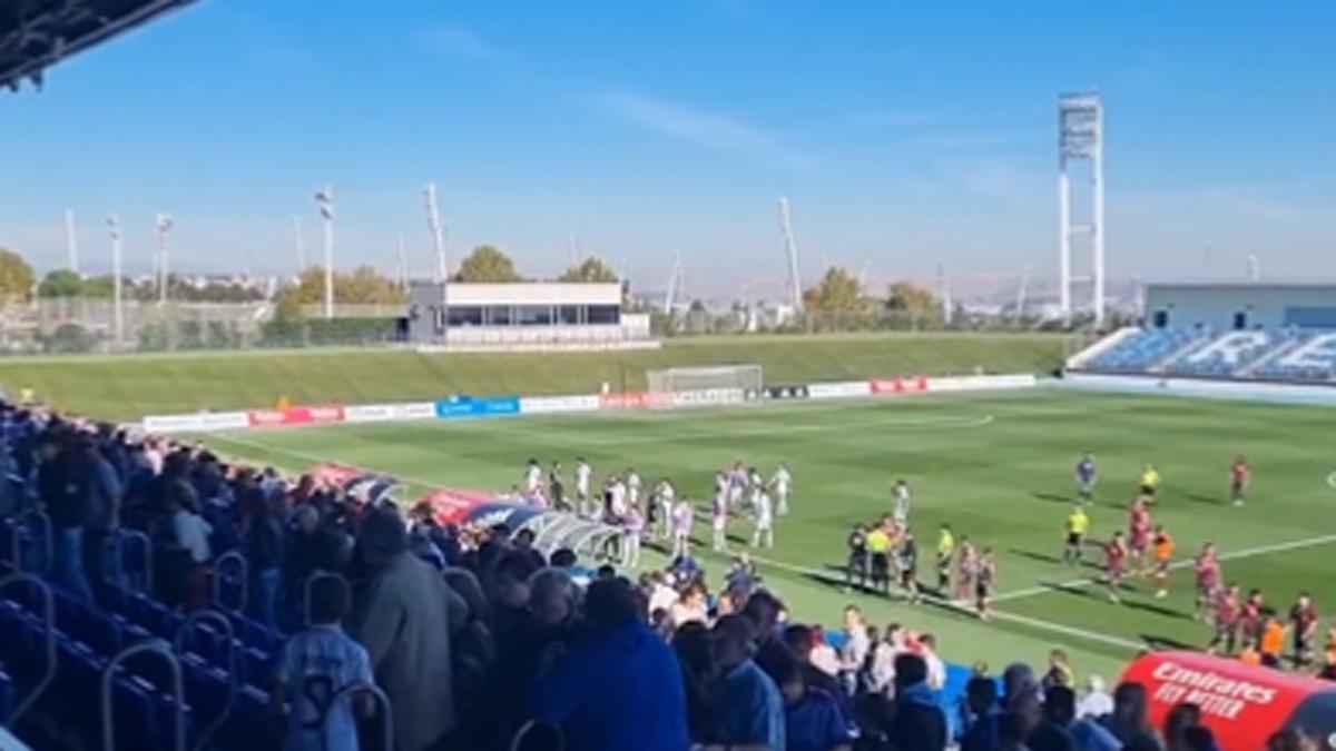 Momento del desalojo del Alfredo di Stéfano