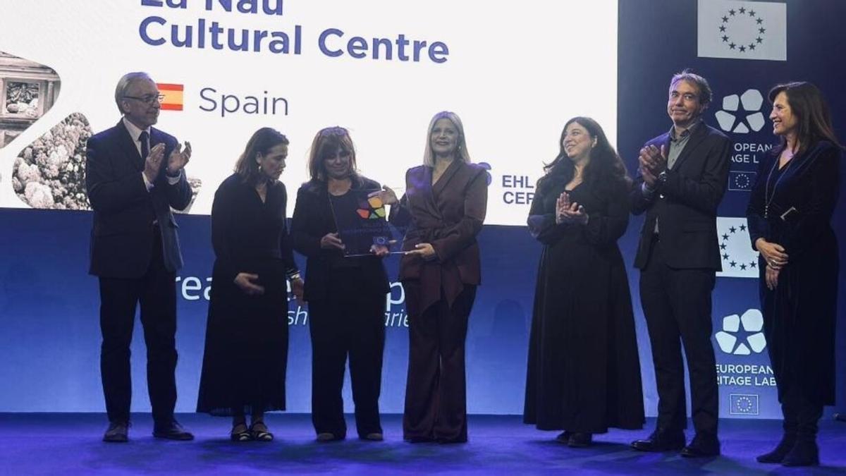 Recibimiento del Sello de Patrimonio Europeo otorgado a La Nau.