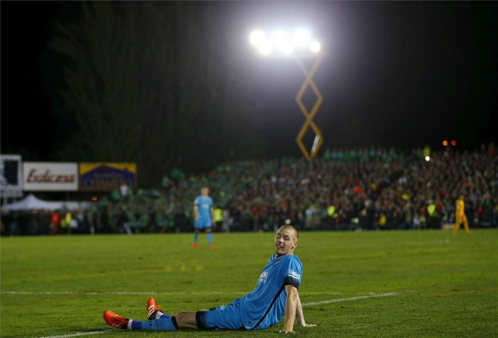 El partido Villanovense-Barça en imágenes