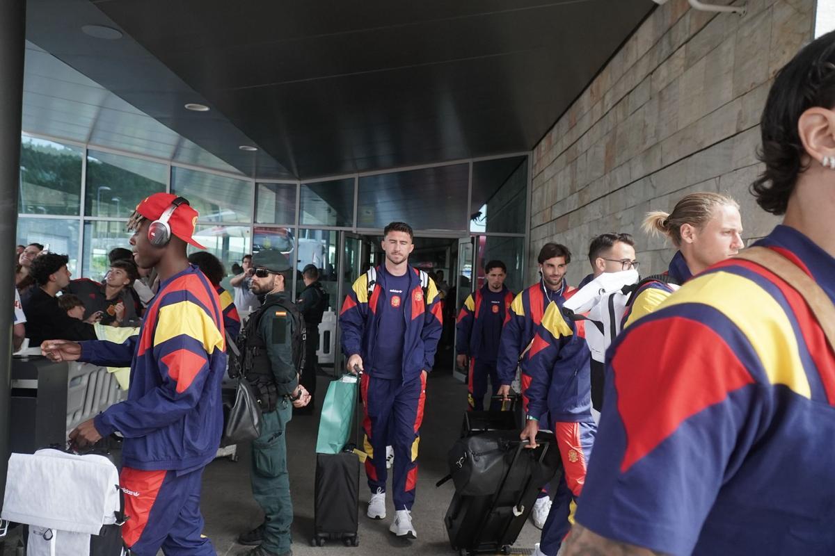 Llegada de la Selección Española a A Coruña Llegada de la Selección Española a A Coruña