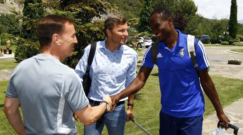 Concentración del Real Zaragoza en Boltaña