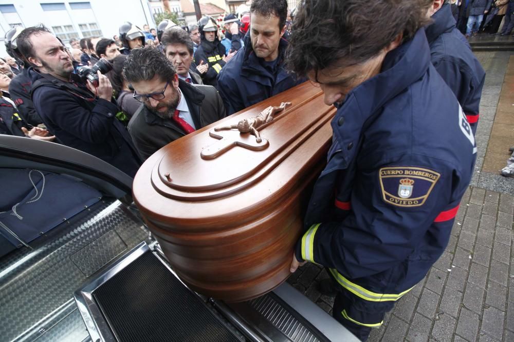 Funeral por Eloy Palacio, bombero fallecido en Oviedo