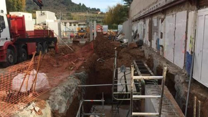 Estat actual de les obres de la piscina d&#039;Olesa de Montserrat