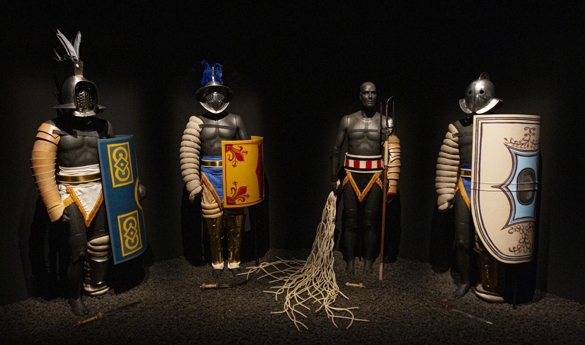 Imagen de la exposición "Gladiadores" en el MARQ.