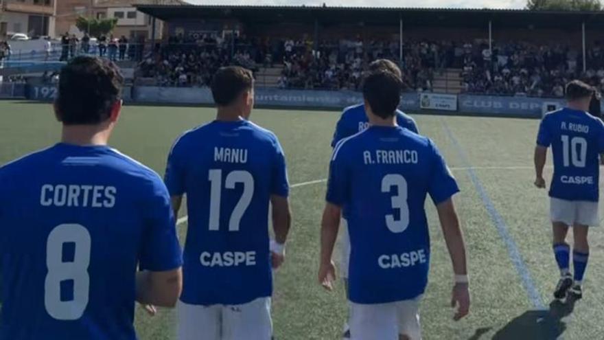 El Cuarte empata en Caspe y deja la eliminatoria abierta para la vuelta (1-1)
