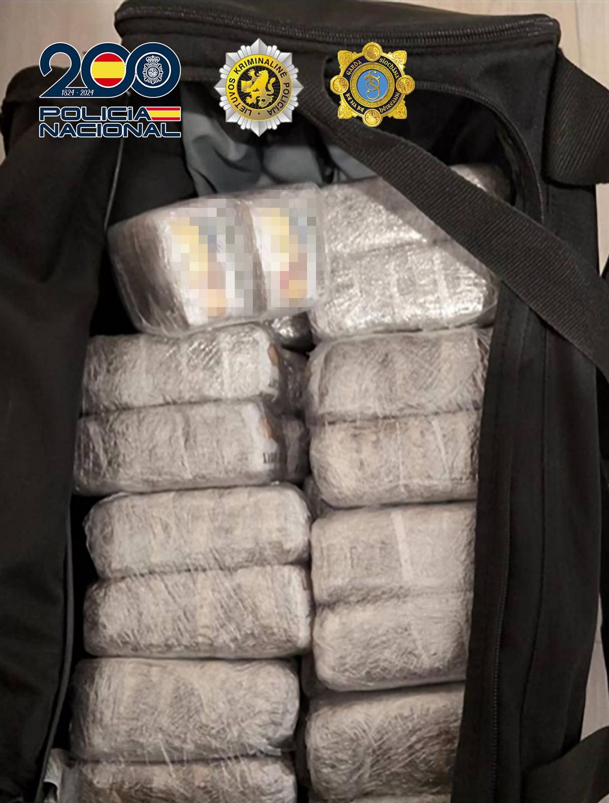 Los agentes incautan 103 kilos de marihuana