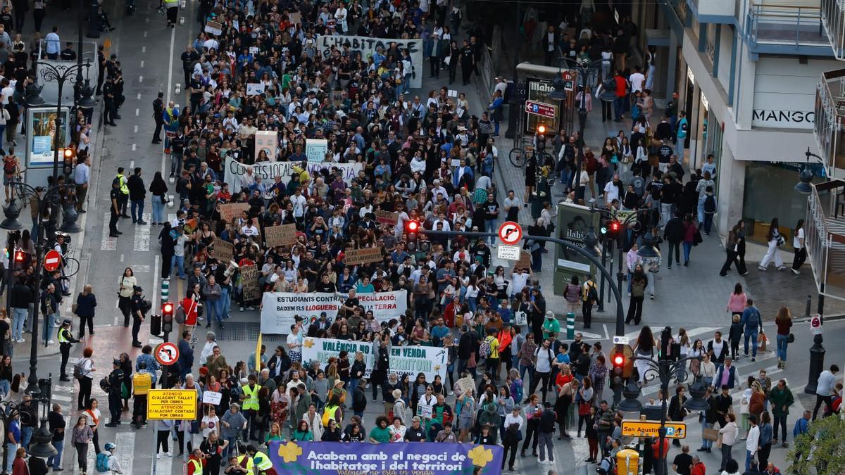 Más de 4.000 personas salen a la calle para exigir el fin del «negocio de la vivienda»