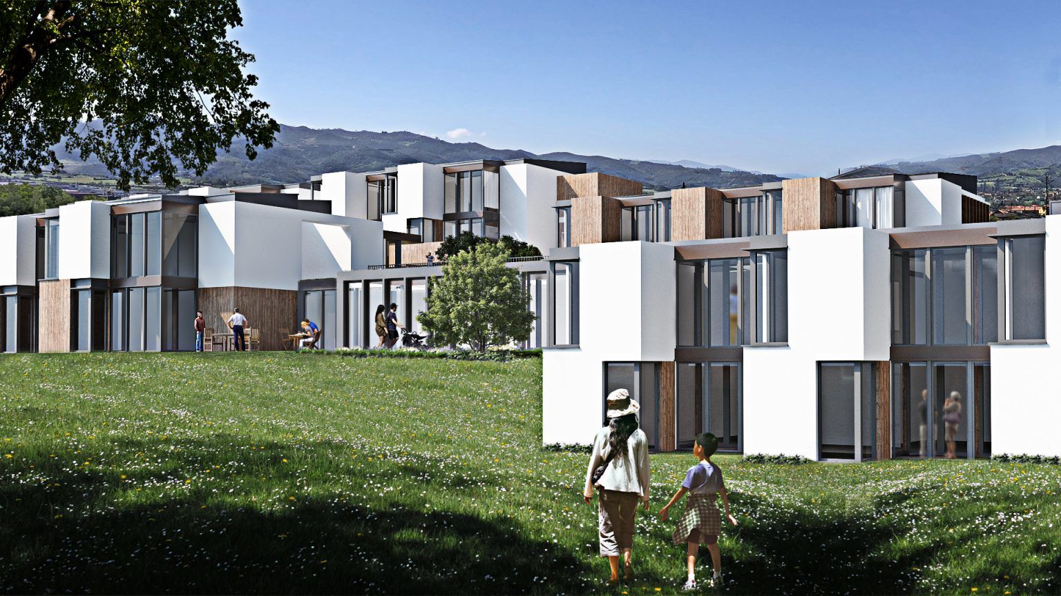 Así será el pequeño "pueblo" de cohousing de Llanera