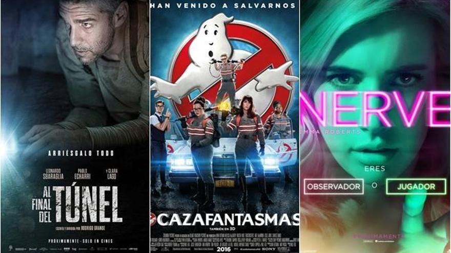 &#039;Cazafantasmas&#039; , &#039;Nerve&#039; y &#039;Al final del tunel&#039;.