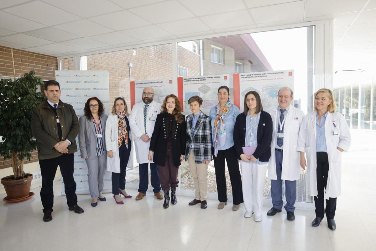 Fátima Matute, consejera de Sanidad, en el Hospital Virgen de la Poveda, ubicado en Villa del Prado