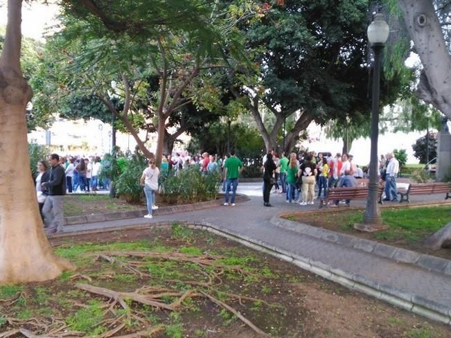 Huelga educativa en la capital grancanaria