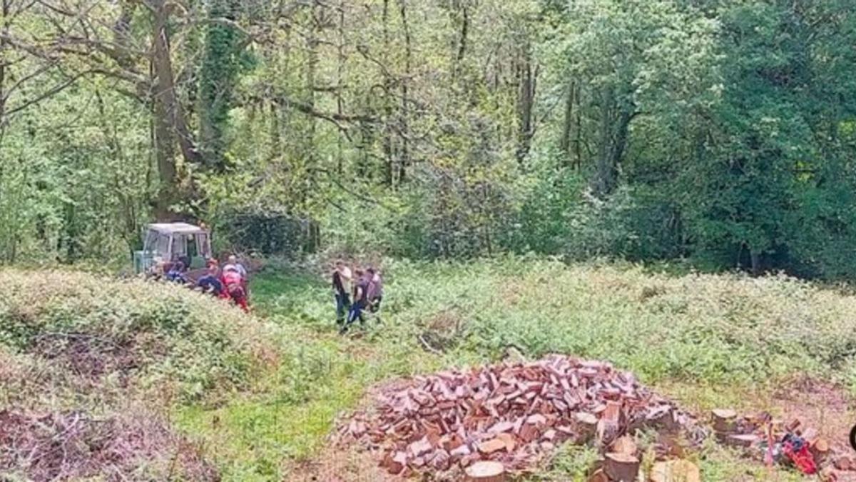 Lugar de Nava donde se produjo el accidente.