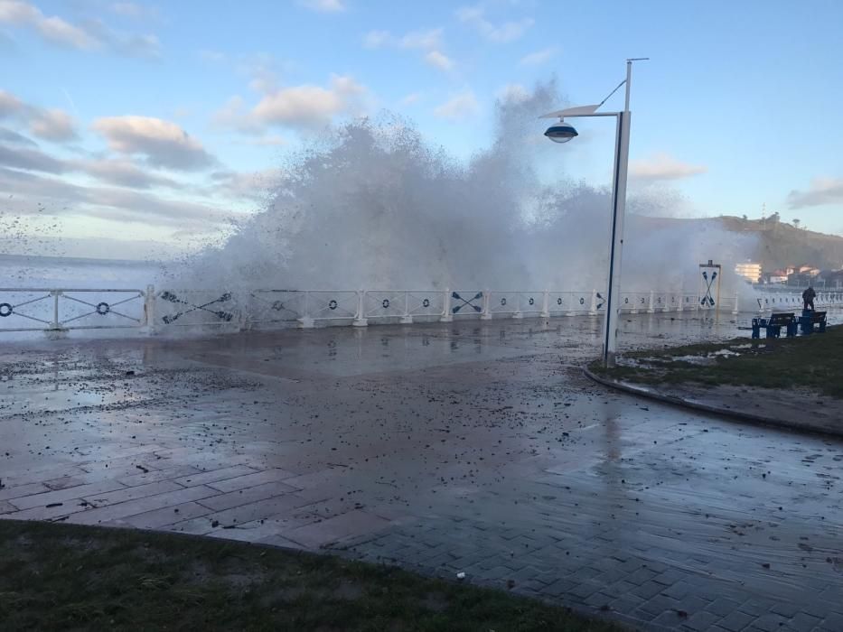 Los daños del temporal en Asturias