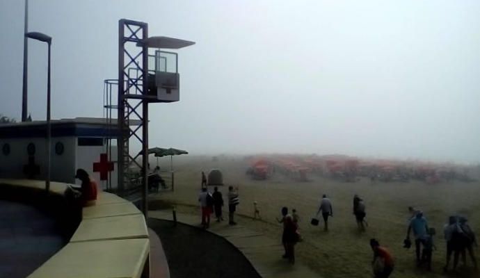 Puesto de Cruz Roja junto al Faro de Maspalomas