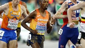 Ndikumwenayo, en la final del 10.000 donde logró el bronce en Roma.