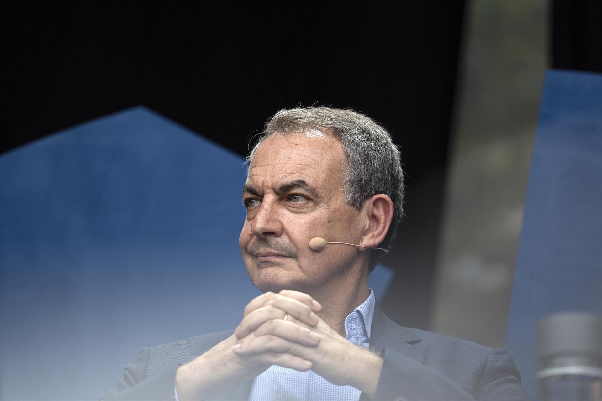 El expresidente del Gobierno José Luis Rodríguez Zapatero, en un acto