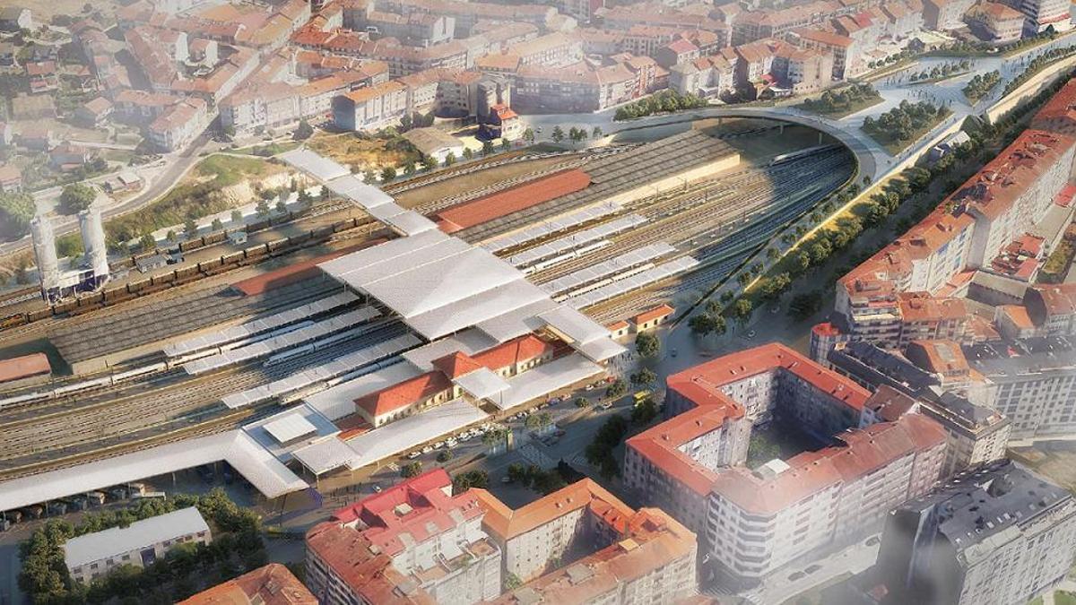 Diseño previsto para la estación intermodal.