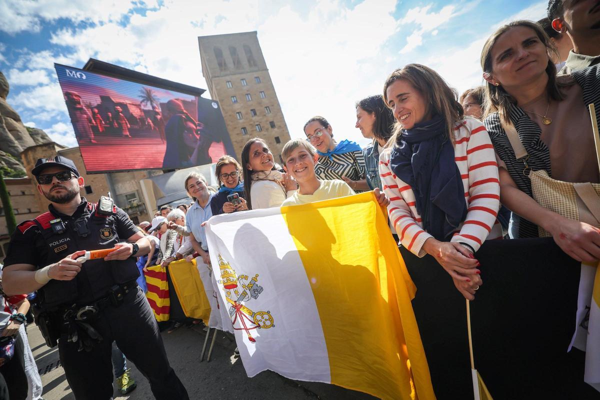 El Papa León XIV visita Montserrat