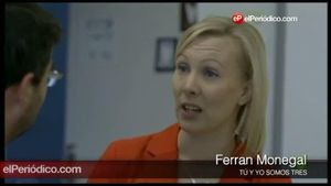 La professora finlandesa Mari Peteri amb Jordi Évole a ’Salvados’
