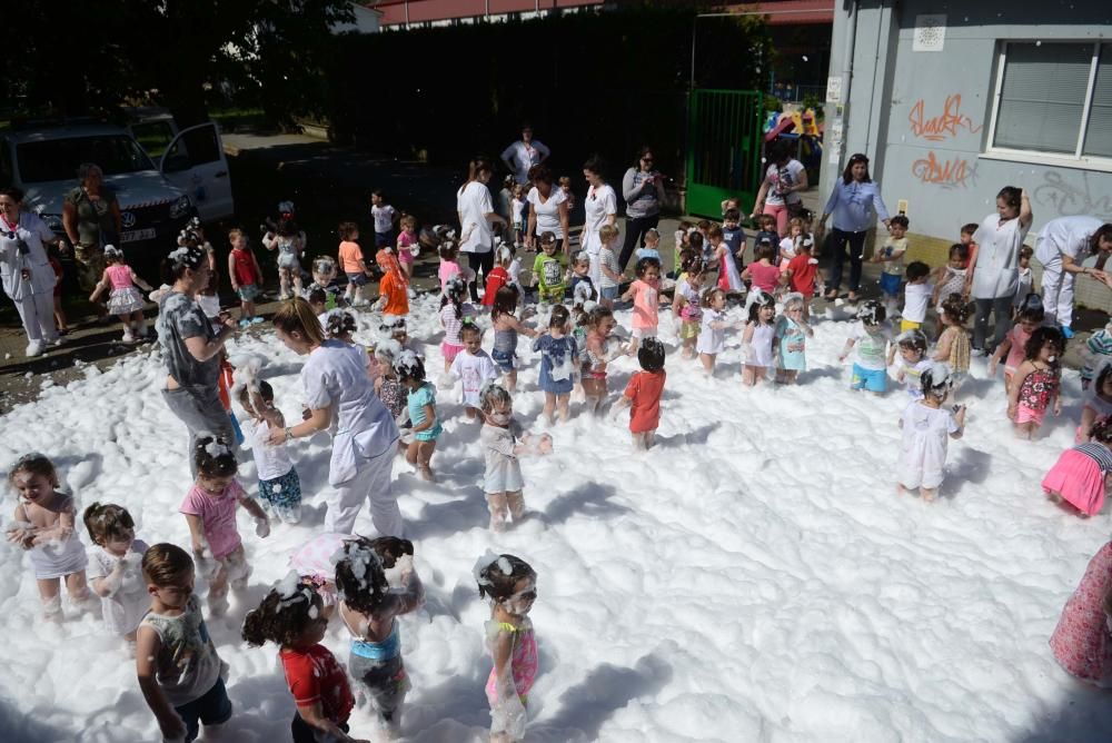 Nieve a las puertas del verano en la guardería