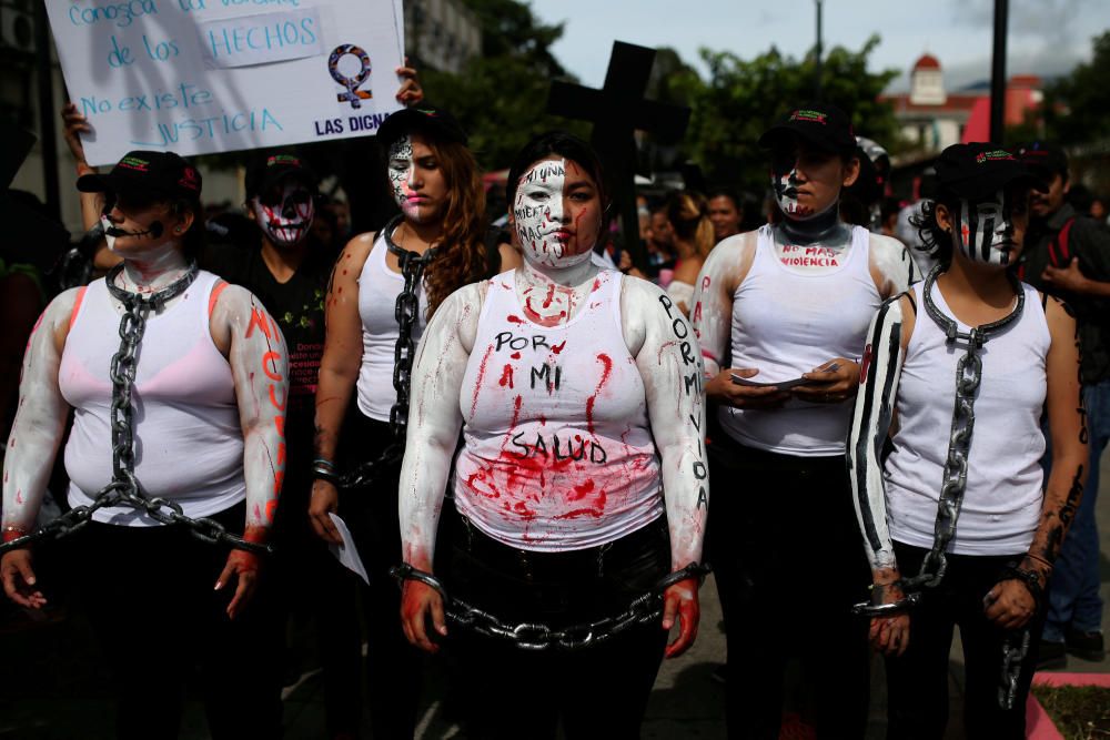 Women participate in a demonstration to ask for ...