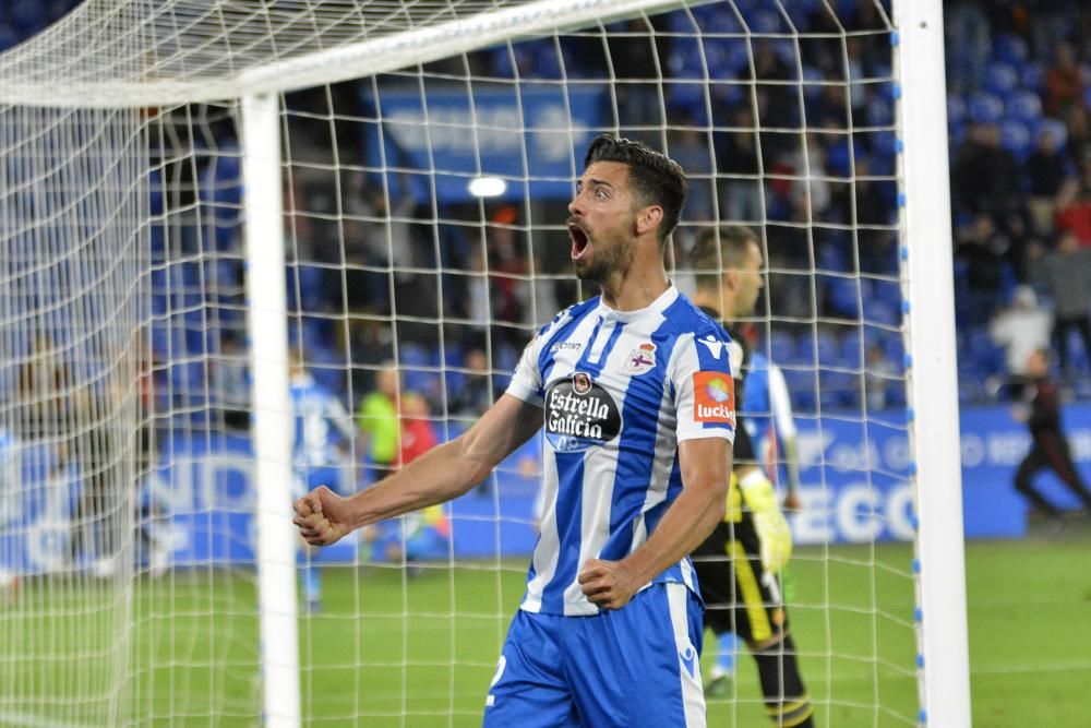 Penalti, el gol y la celebración del Dépor