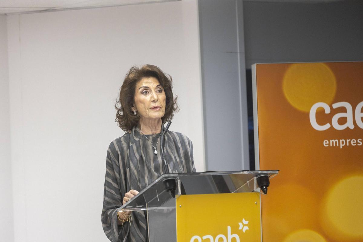 Carmen Planas se mostró muy emocionada durante su discurso