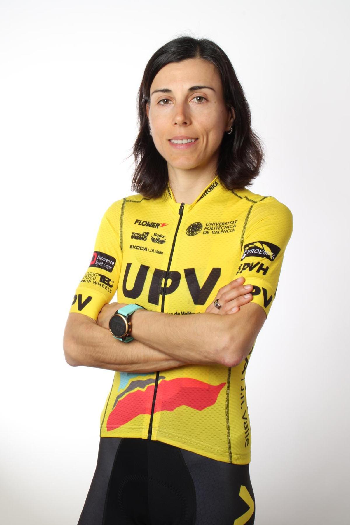 Iris Gómez, del UPV Women Cycling Team