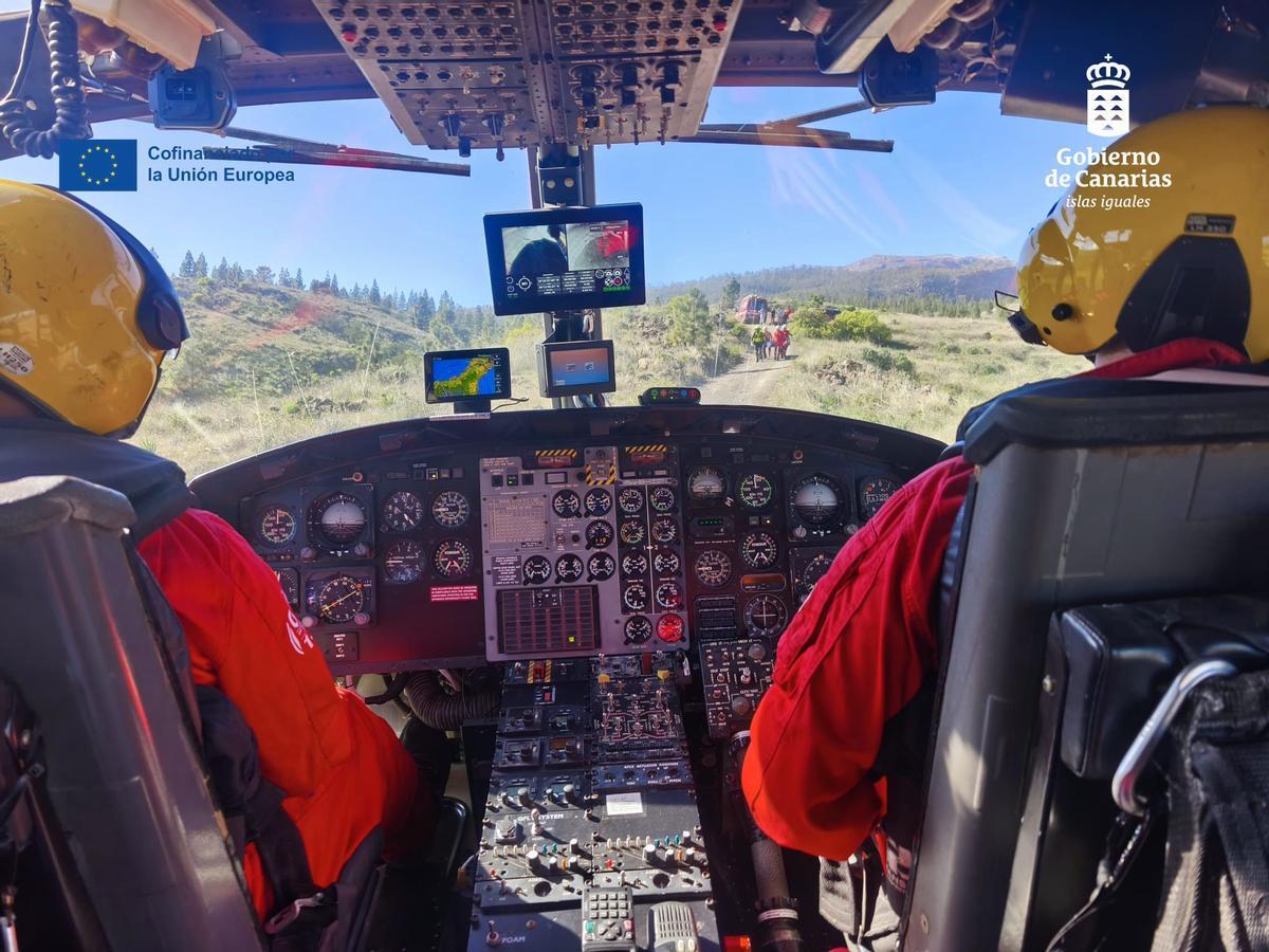 Un momento del rescate.