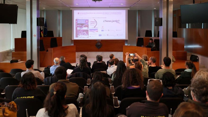 Conferencia ofrecida ayer en el salón de plenos del Consell sobre los resultados del control de ofidios en 2024. | MARCELO SASTRE
