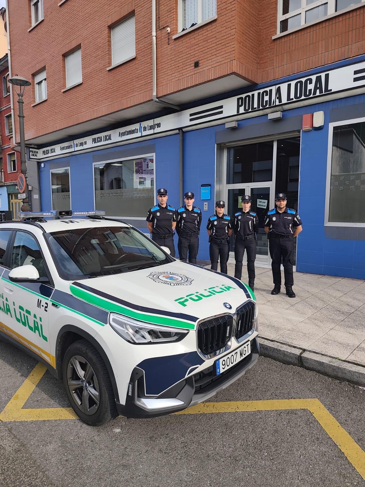 Nuevos agentes interinos de la Policía Local de Langreo