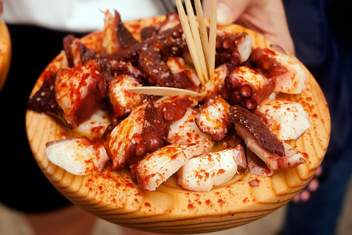 El famoso pulpo de O Grove