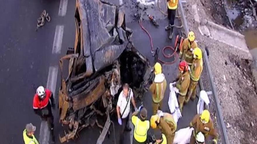 Trágico accidente en la AP-7 con ocho muertos de nacionalidad rumana