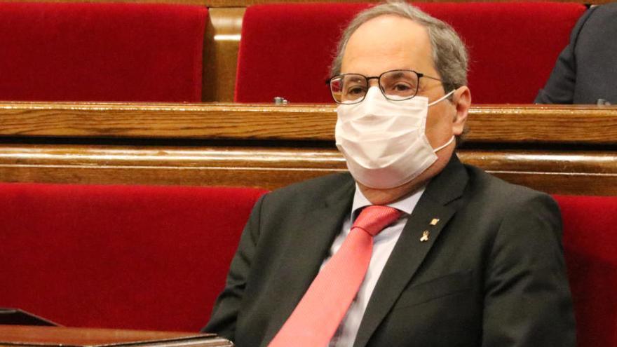 El president del Govern, Quim Torra, al ple del Parlament de 9 de setembre de 2020