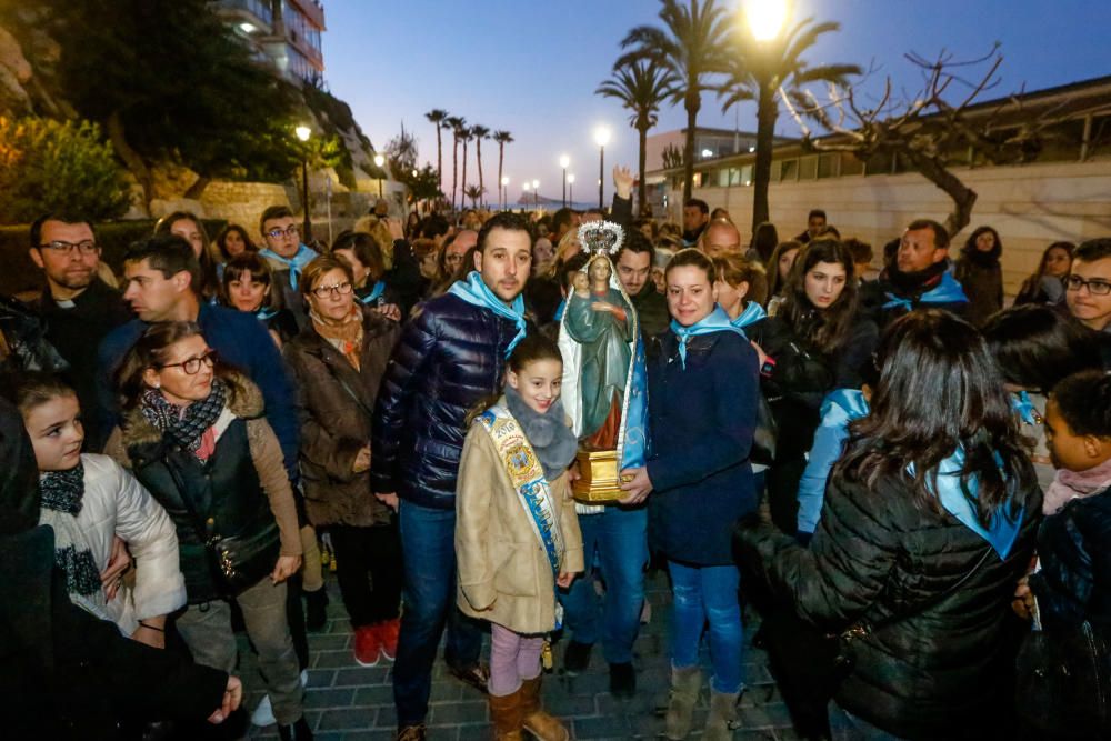 Benidorm celebra la procesión de El Alba de la Virgen del Sufragio