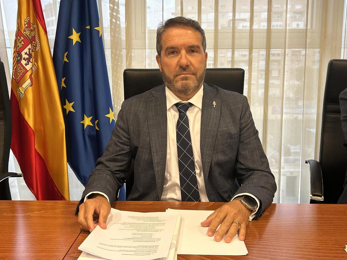 Miguel López Abad, presidente de la Croem, este martes en la Asamblea.