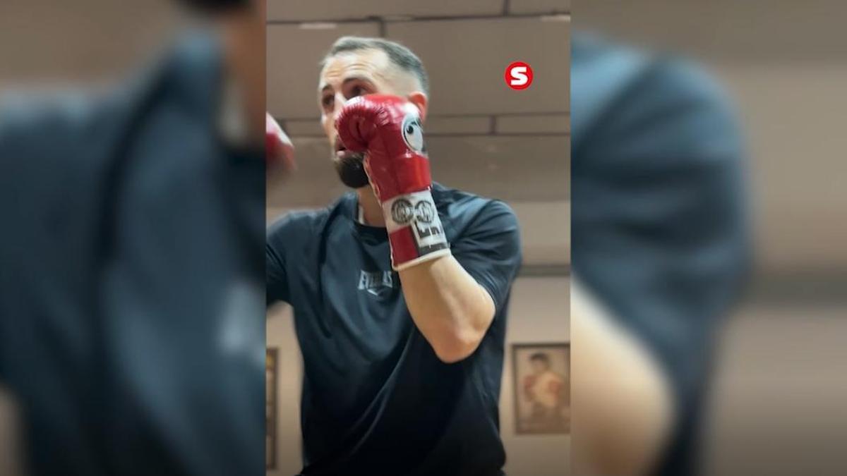 Así fue el último entrenamiento de Sandor Martín antes del combate por el título mundial del superligero.