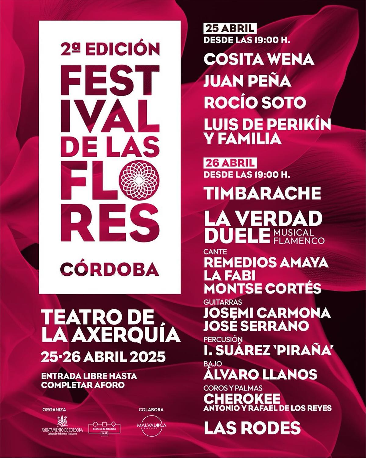 Cartel del Festival de las Flores.