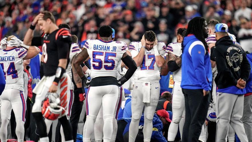 Un jugador de la NFL, en estado crítico tras recibir un fuerte golpe en el pecho