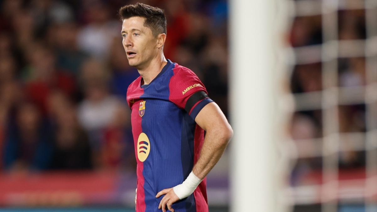 Robert Lewandowski, durante el partido