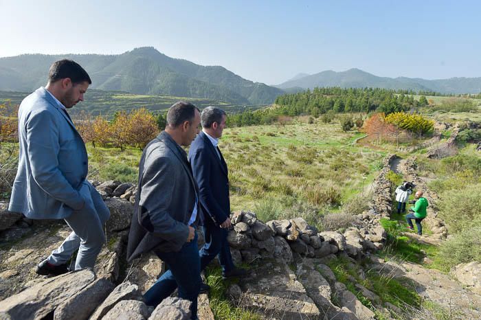 Visita oficial a Artenara del Presidente del ...