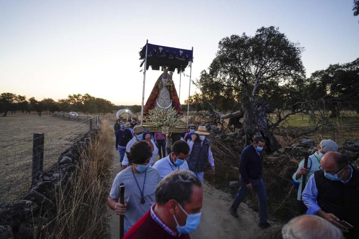 La Virgen de Luna regresa a su santuario desde Villanueva de Córdoba