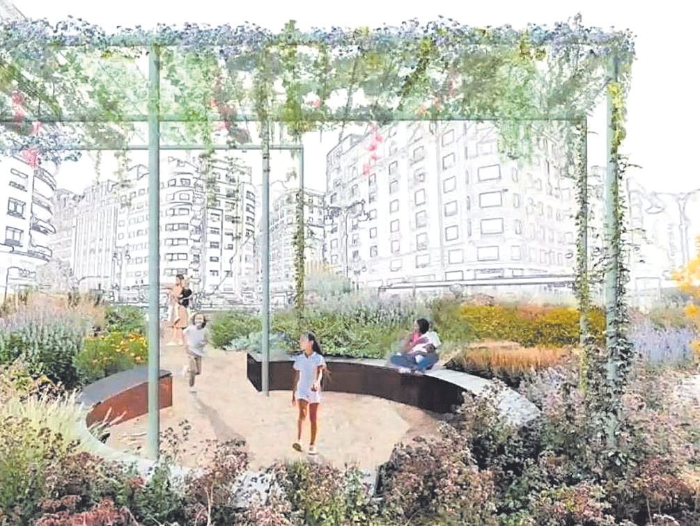 La 'Escalera de colores' para la reforma de la Plaza de San Agustín